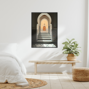 black framed canvas